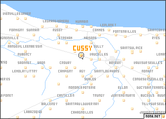 map of Cussy
