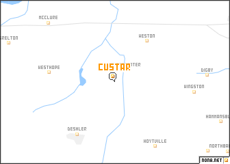 map of Custar