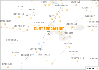 map of Custer Addition