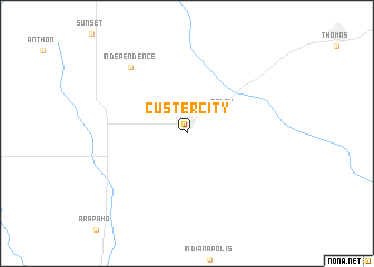 map of Custer City