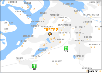 map of Custer