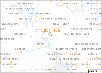 map of Custines