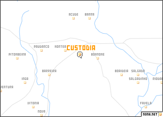 map of Custódia