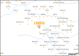 map of Cusuiş