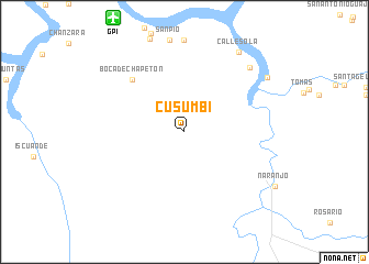 map of Cusumbí