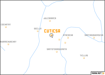 map of Cuticsa