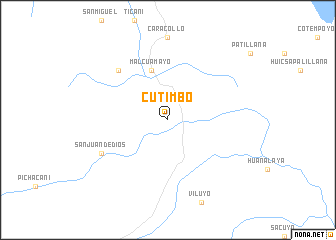 map of Cutimbo