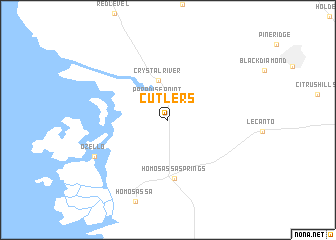 map of Cutlers