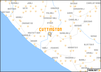 map of Cuttington