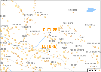 map of Čuture