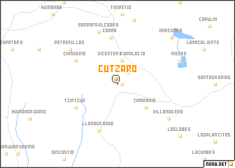 map of Cutzaro