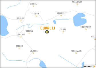 map of Çuvallı