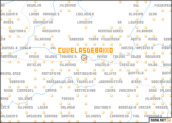 map of Cuvelas de Baixo
