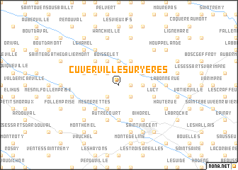 map of Cuverville-sur-Yères