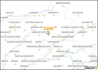 map of Cuve