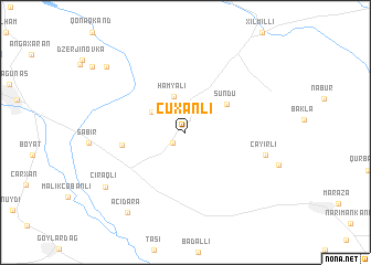 map of Çuxanlı