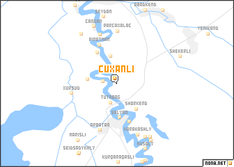 map of Çuxanlı