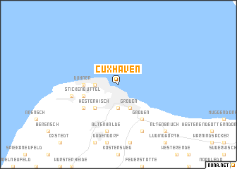 map of Cuxhaven