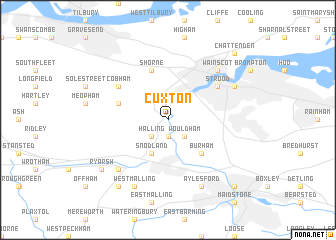 map of Cuxton