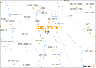 map of Çuxuryurd