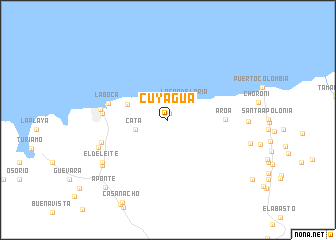 map of Cuyagua