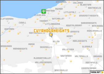 map of Cuyahoga Heights
