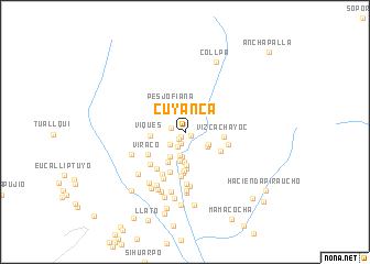 map of Cuyanca