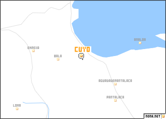 map of Cuyo