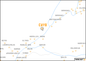 map of Cuyo