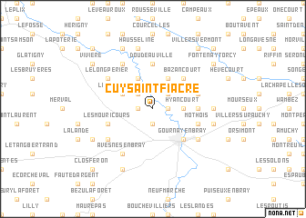 map of Cuy-Saint-Fiacre