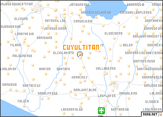 map of Cuyultitán