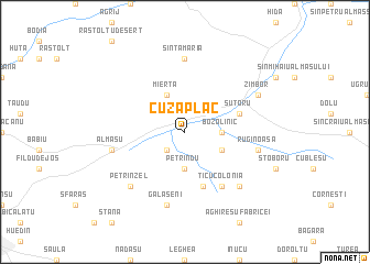 map of Cuzăplac