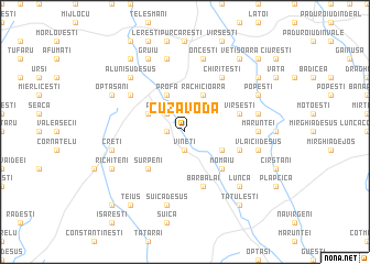 map of Cuza Vodă