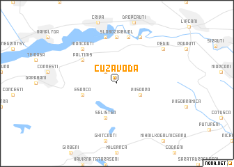 map of Cuza Vodă