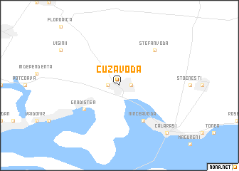 map of Cuza Vodă