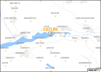 map of Cuzlău