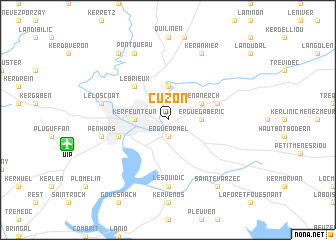 map of Cuzon