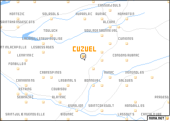 map of Cuzuel