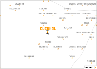 map of Cuzumal