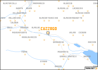 map of Cuzzago