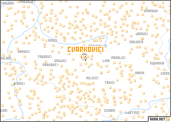 map of Čvarkovići