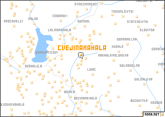 map of Cvejina Mahala