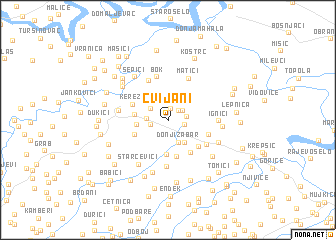 map of Cvijani