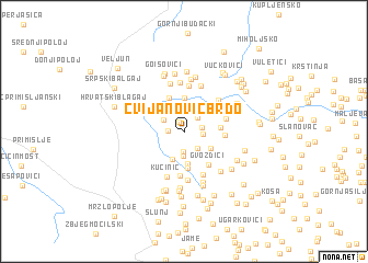 map of Cvijanović Brdo