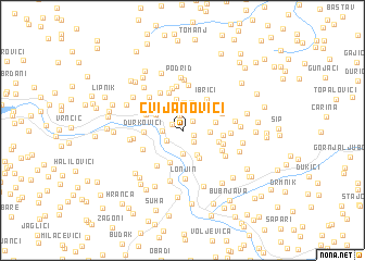 map of Cvijanovići