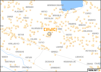 map of Cvijići
