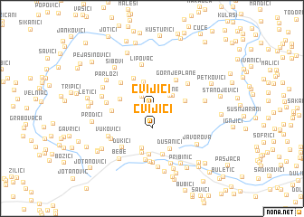 map of Cvijići