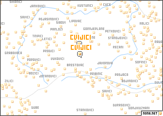 map of Cvijići