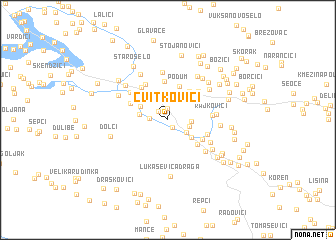 map of Cvitkovići