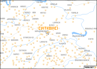 map of Cvitkovići